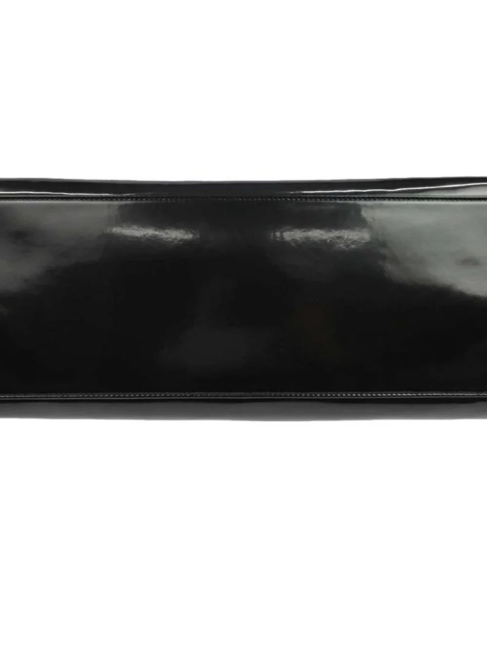Chanel Black Patent Lambskin Leather Lipstick Tote Bag